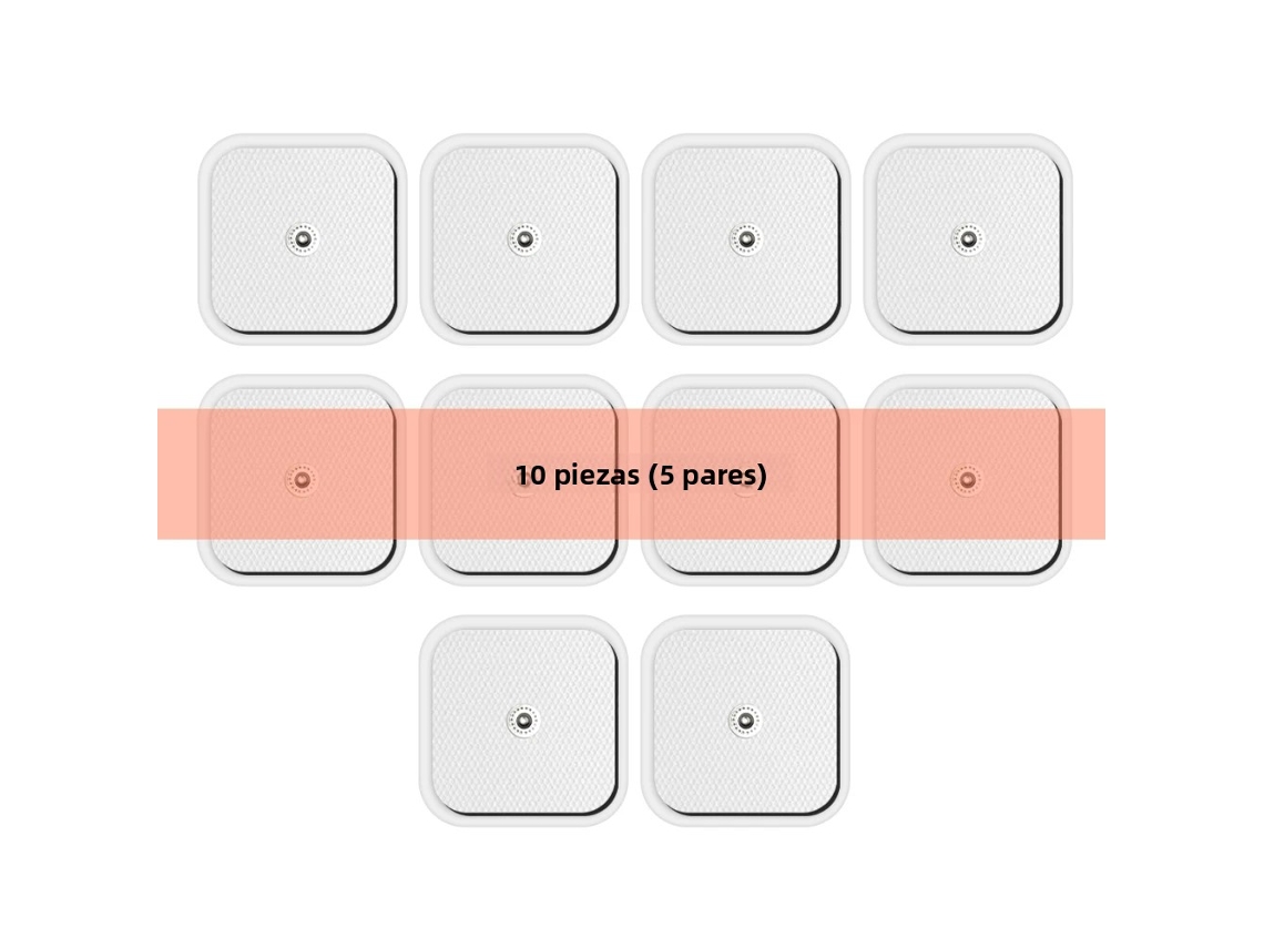 (10 Piezas, 4 X 4 Cm) Parche De Estimulación Muscular Ems, Electrodo De Gel Autoadhesivo No Tejido