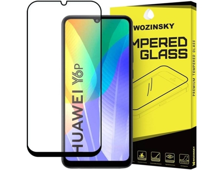 Protector Cristal Templado Huawei Y6P Lmobile Full Cover Negro