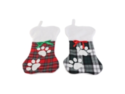 Bonitos adornos navideños con forma de hueso para calcetines, 2 unidades.