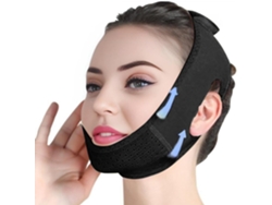 Bandagem Para Lifting Facial V Line Lifting Mask Strap Chin Face Lift Preto GERTIZ