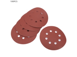 100 Lijas De 125 Mm Con 8 Agujeros, Grano 600, Para Lijadora Eléctrica, Para Pulir Madera, Metal Y Plástico.