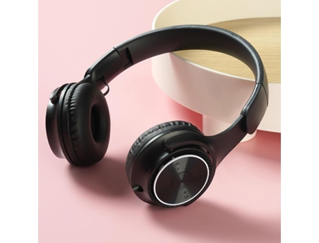 Auriculares Bluetooth 5.0 Plegable Gaming Macaron Bass Call Negro