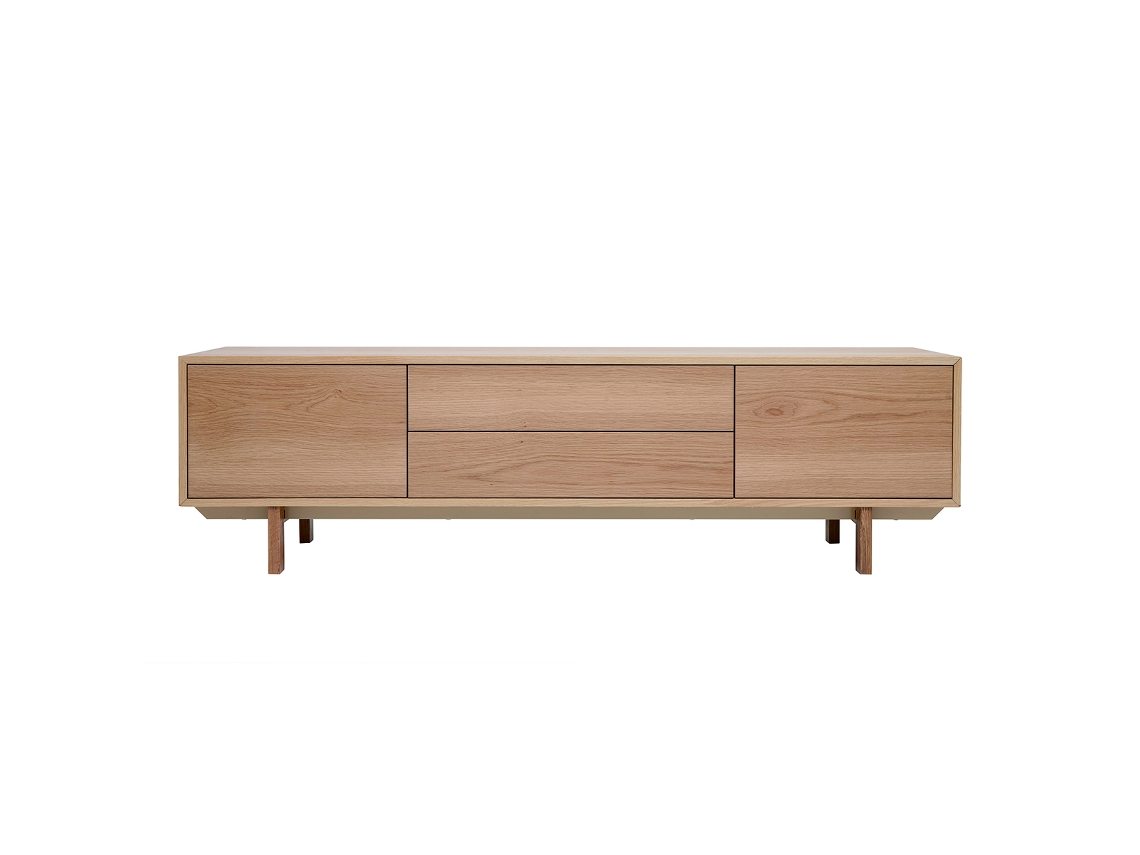 Mueble Tv Nórdico de Madera Clara 180 Cm Sid MILIBOO
