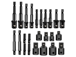 Kit De 24 Piezas De Adaptadores De Impacto Con Casquillo H-ex Para Taladros Portátiles