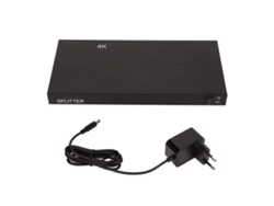 Divisor De Interface Multimídia Hd 1x8 4k Distribuidor De Som E Vídeo Com Carregador Ps3 4 5 Switch Tv Pc Plugue Eu