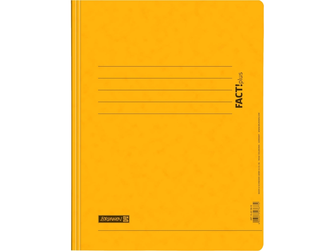 Carpeta Fact!plus | A4, altura de llenado de 10 mm, amarilla Gokoco