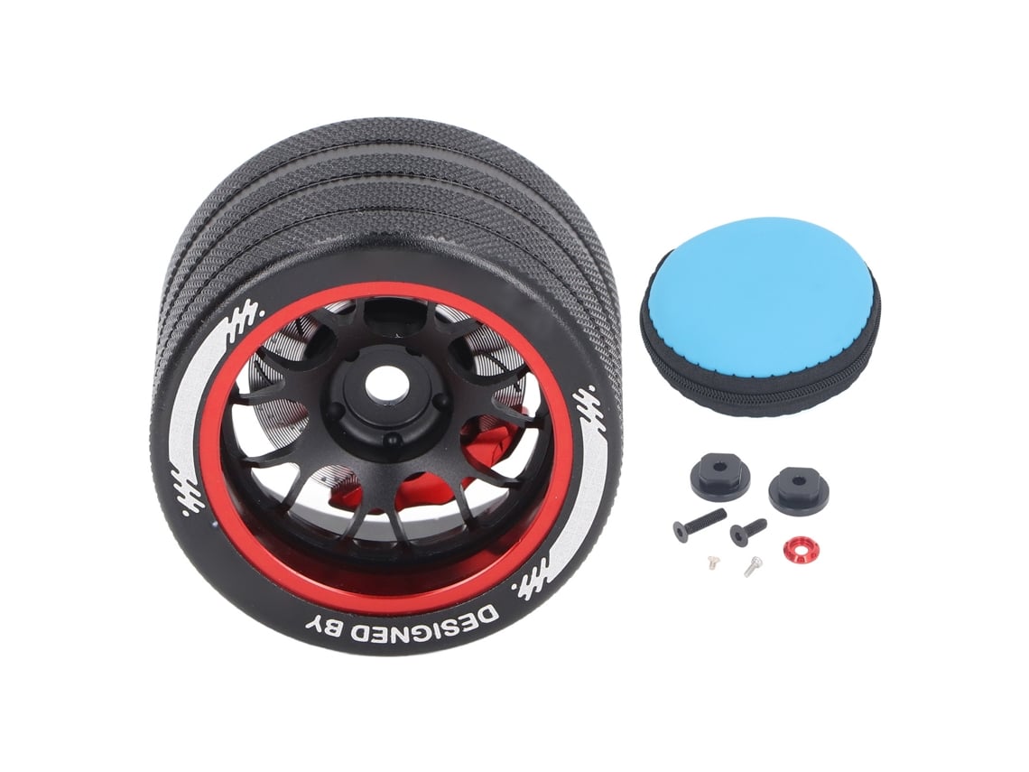 Volante De Controle Remoto Rc De Alumínio Leve Resistente A Impactos Para Flysky Sanwa Futaba
