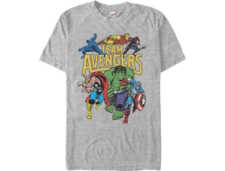 Camiseta de Hombre SUPERHEROMARVEL Team Avengers Marvel Algodón (L)