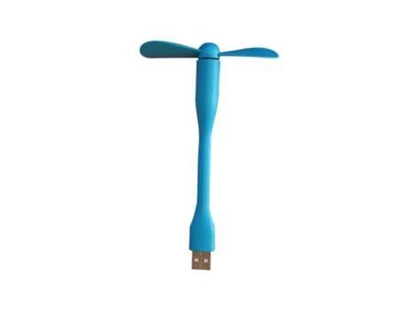 Mini ventilador USB ultra silencioso y seguro portátil desmontable para viajes camping pesca azul ZMDECQNA