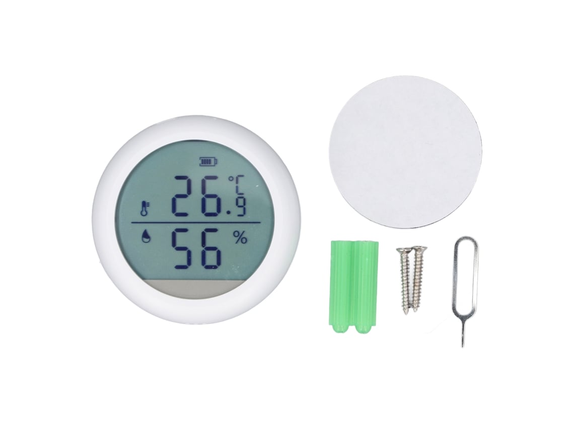 Veloriskku-sensor De Temperatura E Humedad Wifi Com Monitorização Remota Smart Medidor De Parede