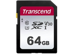 Tarjeta de Memoria SDXC TRANSCEND TS64GSDC300S (64 GB - 95 MB/s)