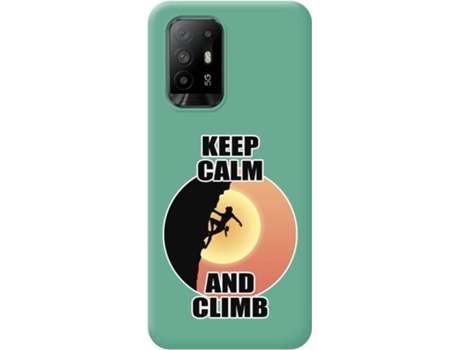 Carcasa para Oppo A94 5G TUMUNDOSMARTPHONE Silicona Líquida Dibujos Verde
