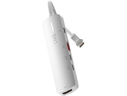 Adaptador Hub LINQ - LQ49051 (5 en 1 - Usb-C - Blanco)