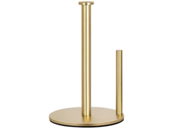 Soporte para rollos de acero inoxidable dorado para encimera de cocina Tommy01
