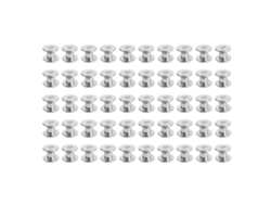 50 Juegos De Tornillos De Cabeza Plana De Acero Inoxidable Chicago M4 Para Trabajos En Cuero.