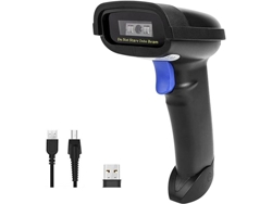 Escáner de código de barras Bluetooth, compatible con conexiones inalámbricas de 2,4 G y Bluetooth, compatible con Windows y teléfonos Android.