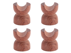Suporte De Cabo De Alto-falante Hifi Em Madeira Anti-vibração Isolador Para Sistema De Som Amplificador 4pcs