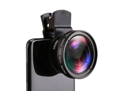 Lente dorada de 37 mm, 0,45x 49uv, súper gran angular, compatible con iPhone y Samsung Pixels, con estuche de viaje