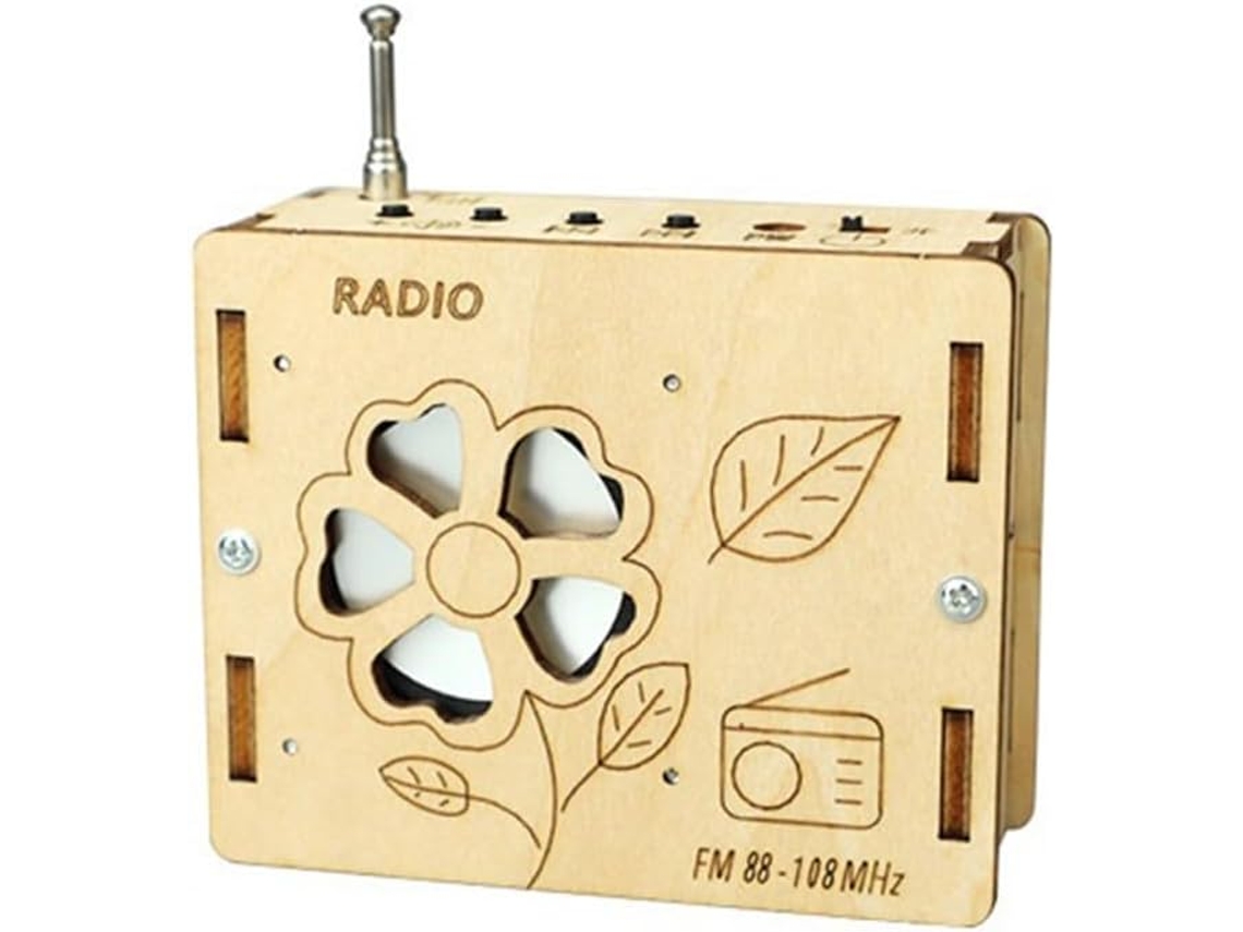 Kits De Experimentos Científicos De Madera Para Armar: Modelo De Radio Fm, Rompecabezas.