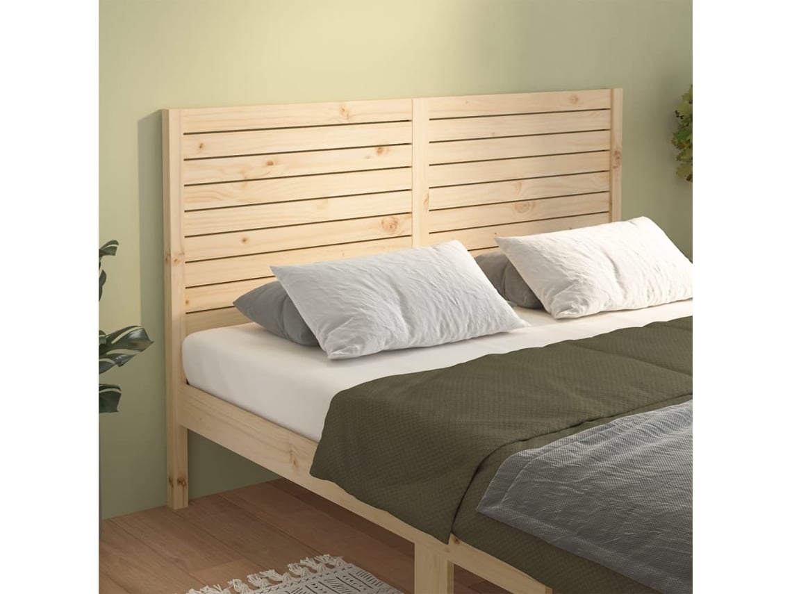 Cabecero De Cama Madera Maciza De Pino 206x4x100 Cm