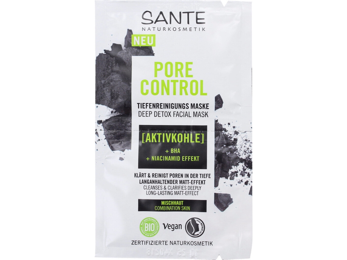 Mascarilla Limpieza Profunda Pore Control 1 Unidad SANTE