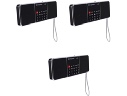 Radio FM digital multifuncional 3x con altavoz y reproductor de MP3 SFUSHOS