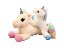 Peluche De Unicornio De Terciopelo Suave Para Niños, Regalo De Cumpleaños