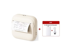 Mini regalo inalámbrico para cumpleaños infantiles X6 YUNZII blanco (incluye 1 rollo de papel higiénico)