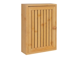 Relaxdays Porta-chaves Em Bambu, 8 Ganchos, Design A, A×l×p: 27 X 19,5 X 6 Cm, Hall, Parede, Caixa De Chaves, Natural
