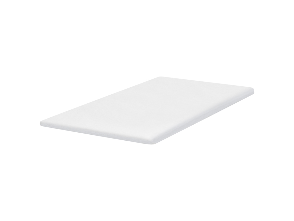 Protector de cama de espuma de poliuretano Beliani Calm White 140x200x6