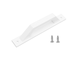 Tirador De Puerta Corredera De Metal Blanco Galvanizado Con Tornillos Para Armarios Y Graneros.