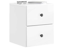 Maison Exclusive - Mesita De Noche De Pared 2 Pcs Brillante 34,5 X 33 X 40 Cm