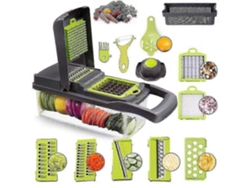 Cortador de verduras, ensaladas y frutas, mandolina, picador de alimentos, pelador - 15 en 1