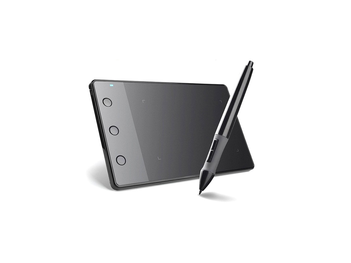 Huion H420 tableta de dibujo gráfico profesional con 3 teclas de acceso directo 2048 niveles de sensibilidad a la presión resolución de lápiz de 4000LPI negro