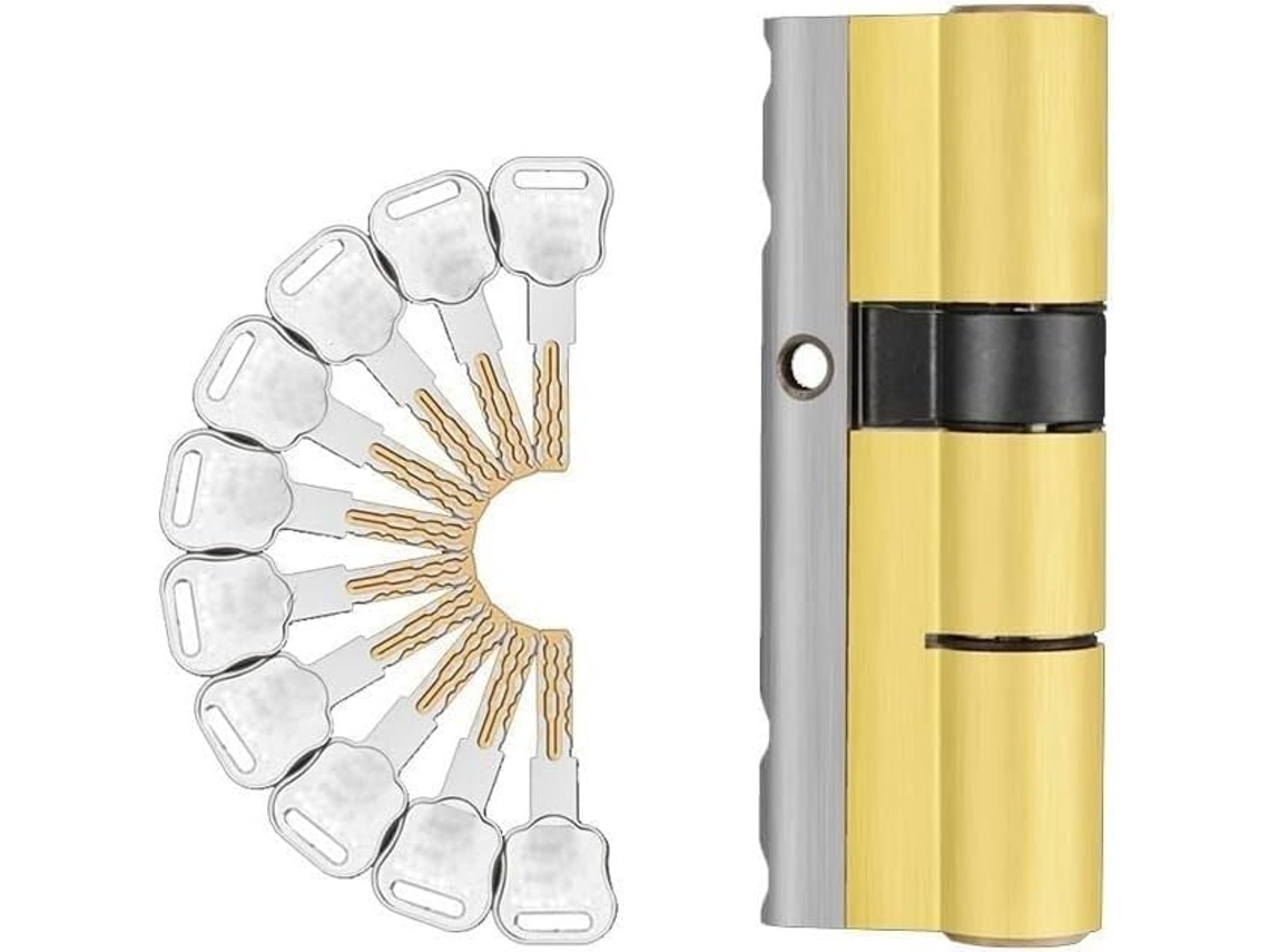 Cerradura De Cilindro Europea Barril 10 L. Producto De Alta Calidad Para Uso Residencial Y Comercial