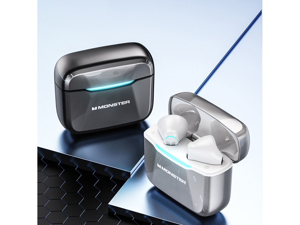 Monster Gt11 Auriculares Inalámbricos True Wireless Bt5.0 Semi-in-ear Con Sonido Hifi Negro