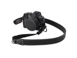 Estuche de cuero para cámara Olympus OM DE M10 Mark IV con tapa de lente y correa para el hombro Facpoet