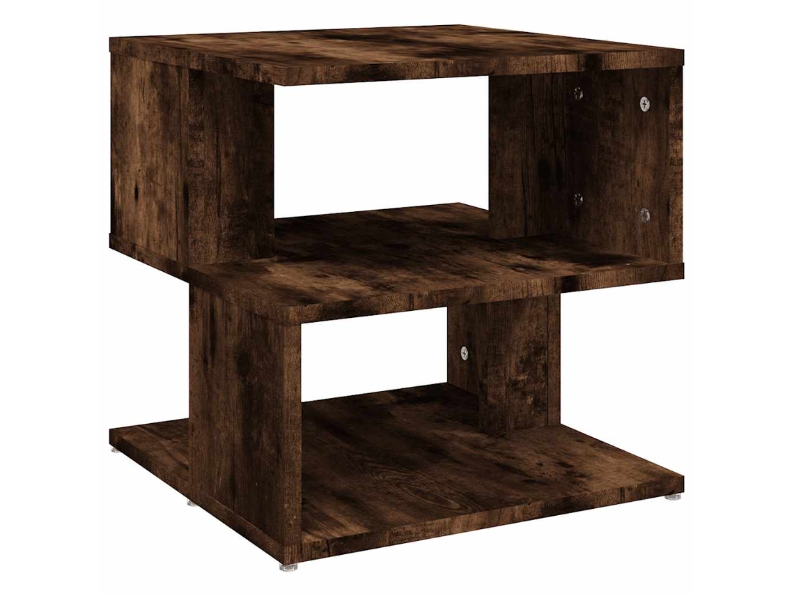 Mesa auxiliar de roble ahumado MAISON EXCLUSIVE Derivados de madera 40x40x40 cm