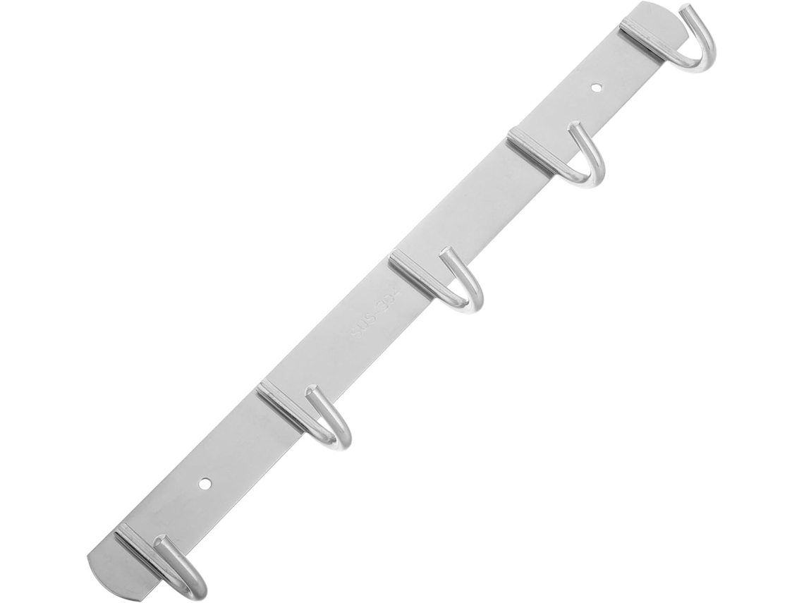 Perchero De Pared Acero Inoxidable, No Requiere