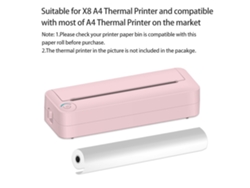 Papel Térmico A4, 5 Rollos, 6 M, Sin Bpa, Para Impresoras Térmicas Portátiles, Alta Calidad.
