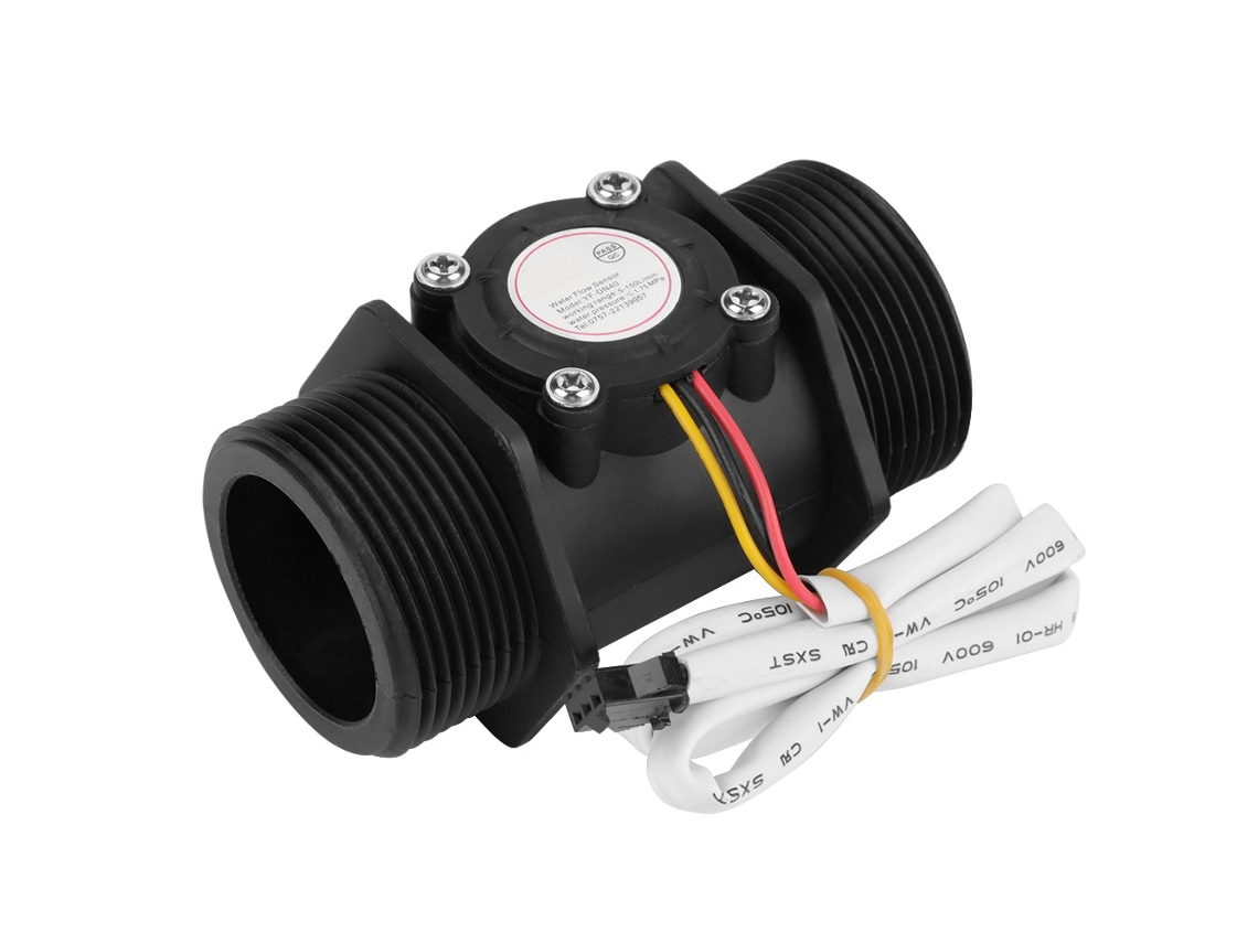 Medidor de caudal de turbina DN40 G1.5'' con sensor Hall para calderas de agua