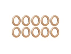 30 Anillos De Madera Con Forma De Faisán De 6,5 Cm, Kit De Manualidades Diy, Accesorio De Decoración Para El Hogar