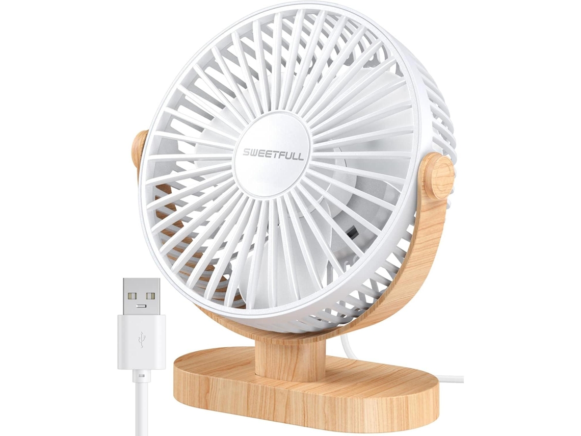 Mini Ventilador De Escritorio Usb, Silencioso, Portátil, Con 3 Velocidades, Adecuado Para El Hogar, La Oficina, La Escuela Y Para Uso En Exteriores.