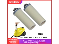 2X filtro descalcificador para Karcher Sc3 Sc 3 Sc3Mx Easyfix limpiador de vapor cartucho Robot repuestos de aspiradora para el hogar