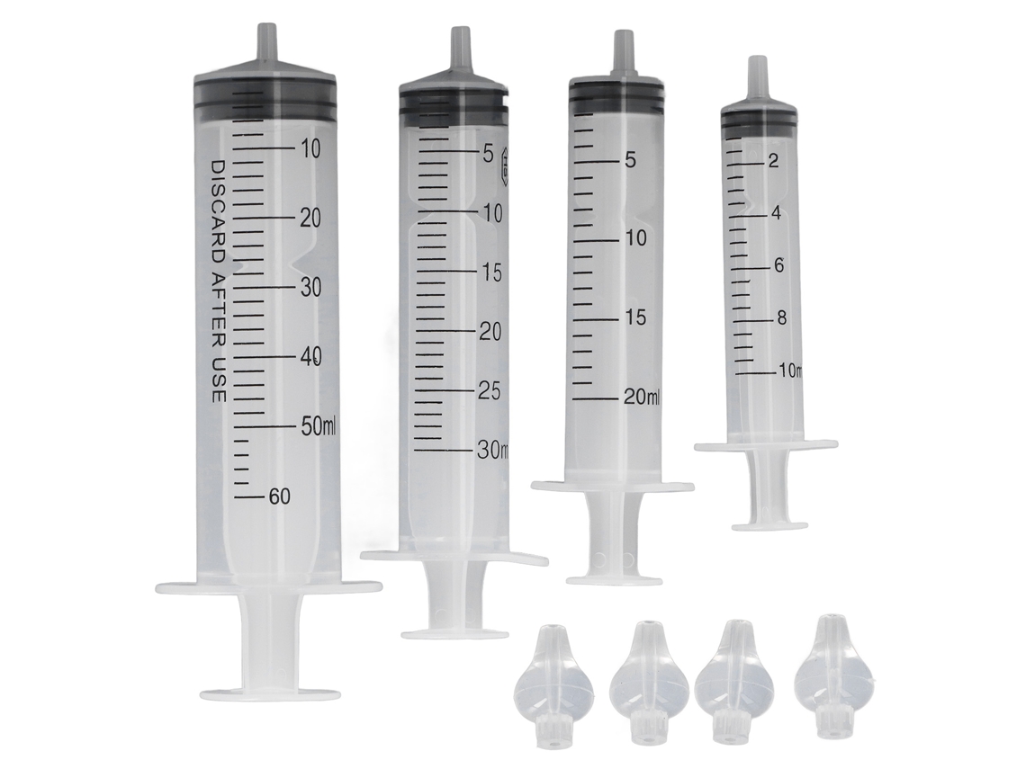 4 Jeringas Aspiradoras Nasales Para Bebés De 10 Ml, 20 Ml, 30 Ml Y 60 Ml. Limpiador Nasal Infantil.