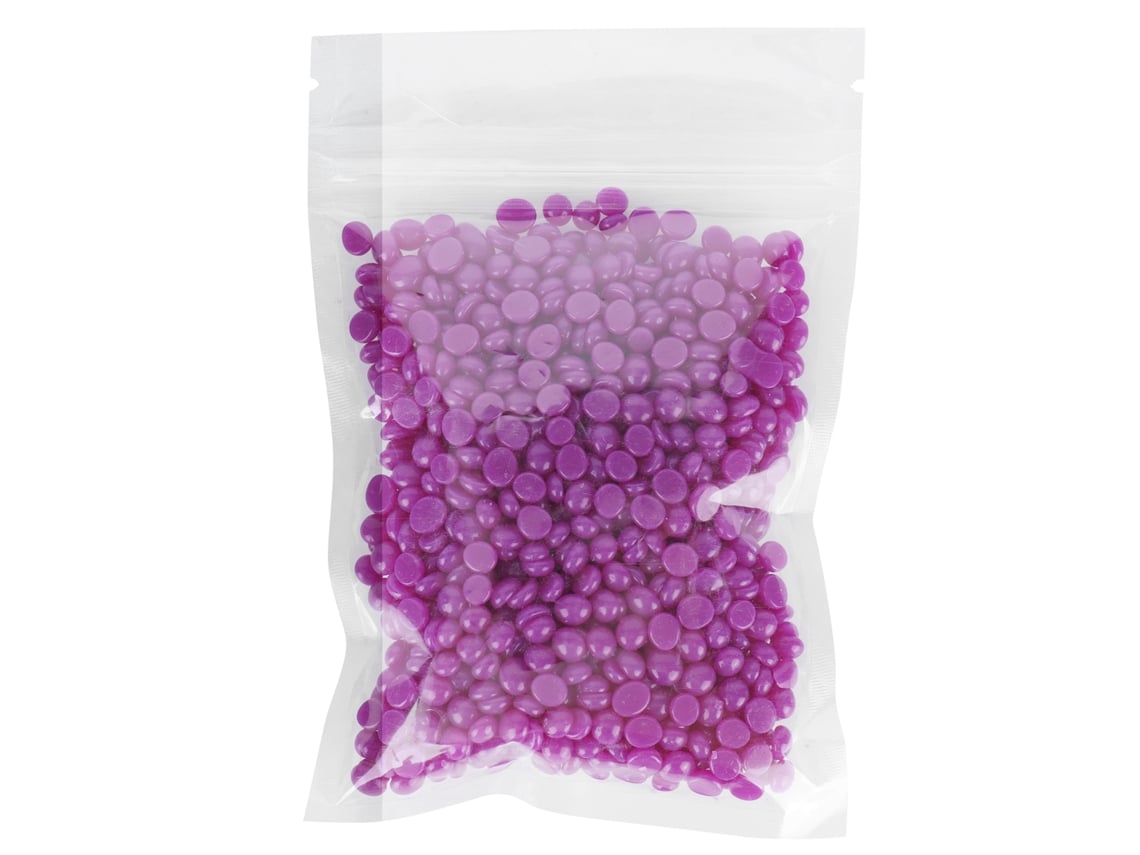 Cera Depilatoria Para Mujeres Y Hombres, Granos De Cera Para Depilación Facial, Brazos, Espalda Y Piernas 50g Violeta