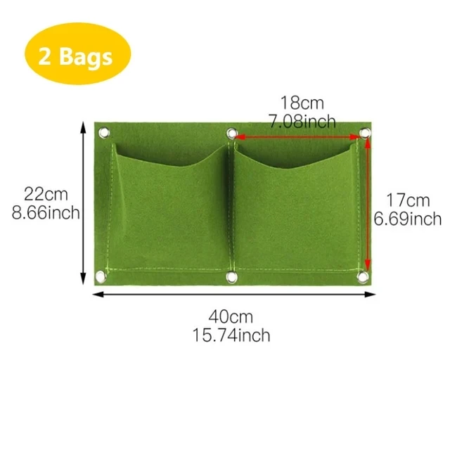 Macetero De Pared, Maceta, Herramienta De Jardinería (verde, 2 Ranuras)