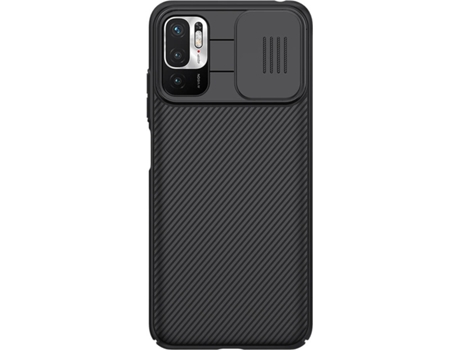 Funda Redmi Note 10 5G Camshield Nillkin con Protección Cámara Slide Negro