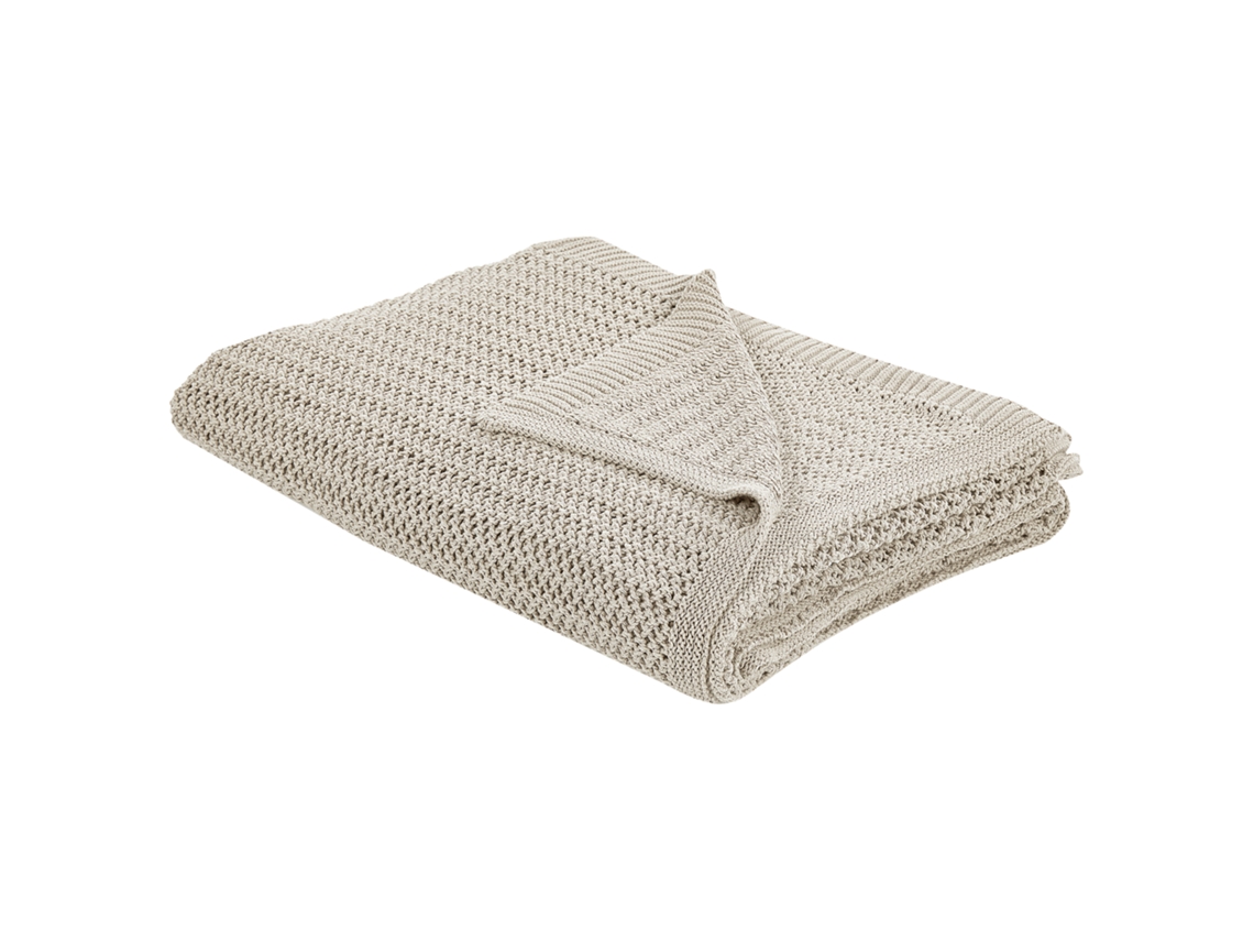 Colcha BELIANI Elegante Cubrecama Ilen Beige (150x200x1)