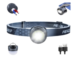 Linterna Frontal Recargable, Linterna Led Portátil Con 7 Modos Y Luz Roja, Luz De Trabajo Magnética Con Gancho, Resistente Al Agua Ipx4 (neg
